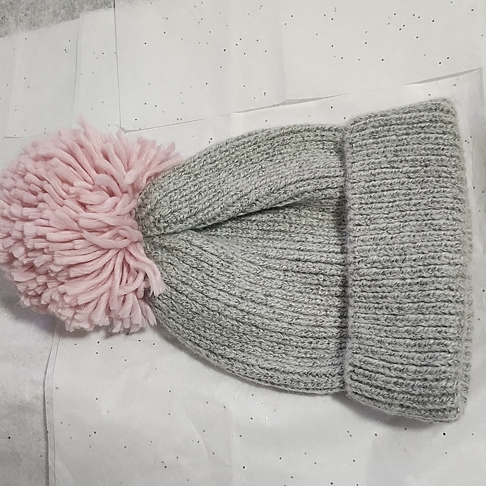 Grey and White - Beenie Hat